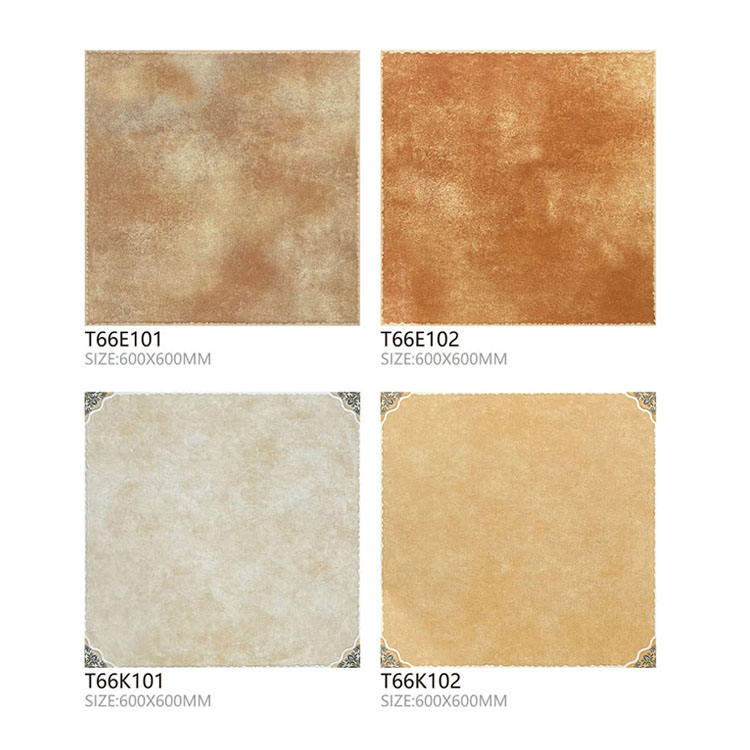 Керамическая плитка 60x60 см светлая коричневая, матовая