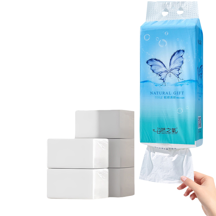 OEM Disposable Virgin Pulp High Quality Household Hanging Type Flushable Toilet Tissue