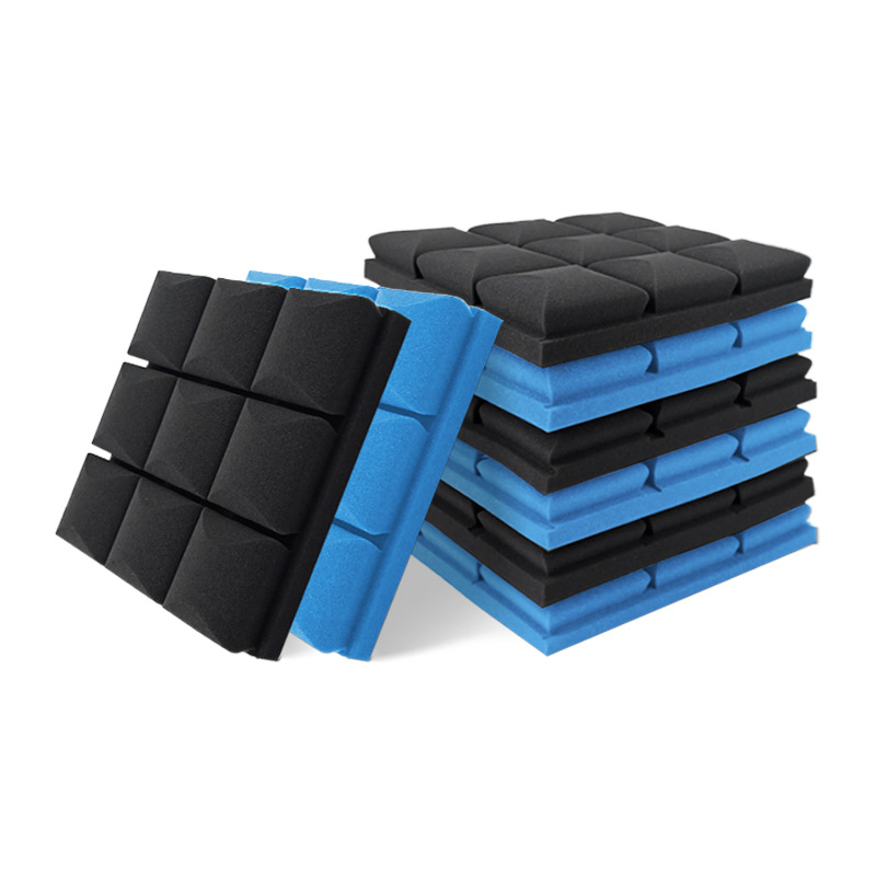 High Density Black Waterproof Wedges Acoustic Foam 30X30cm Studio KTV Sound Proof Wall Panel Sound Acoustic Foam Ceiling