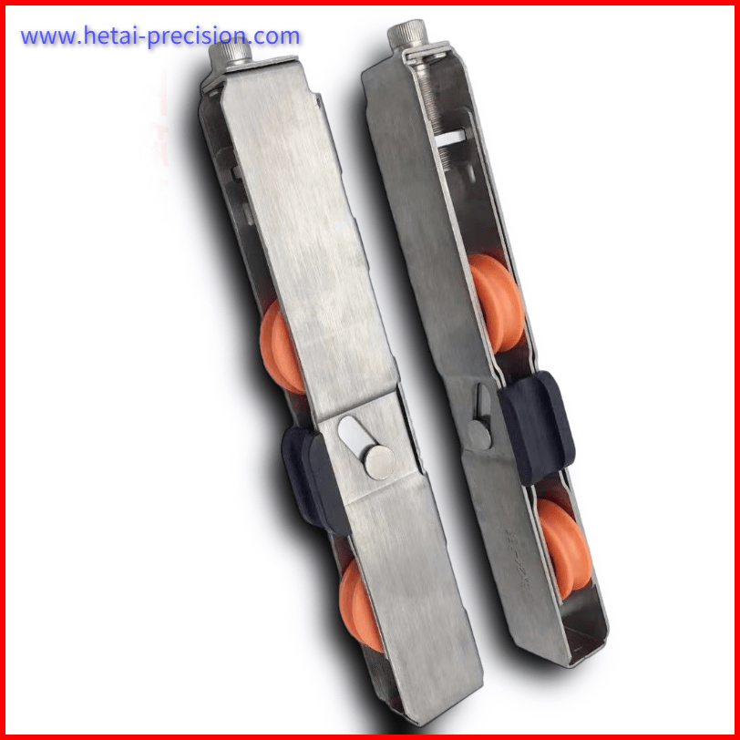 Sheet Metal Fabrication Aluminum 4 Wheels Window Rollers