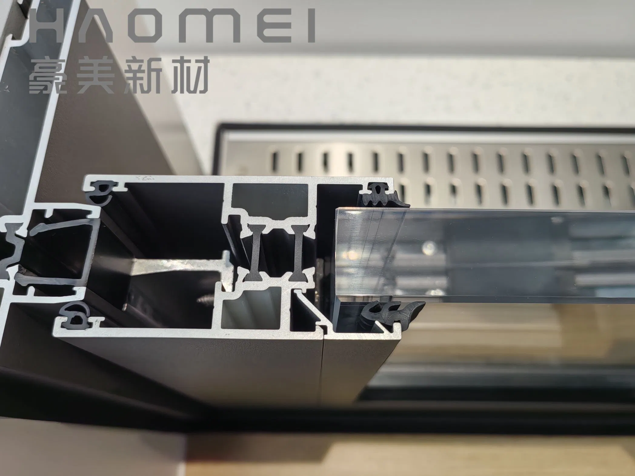 Building Exterior Wall: Superior Glass Curtain Wall Aluminum Extrusion Profile