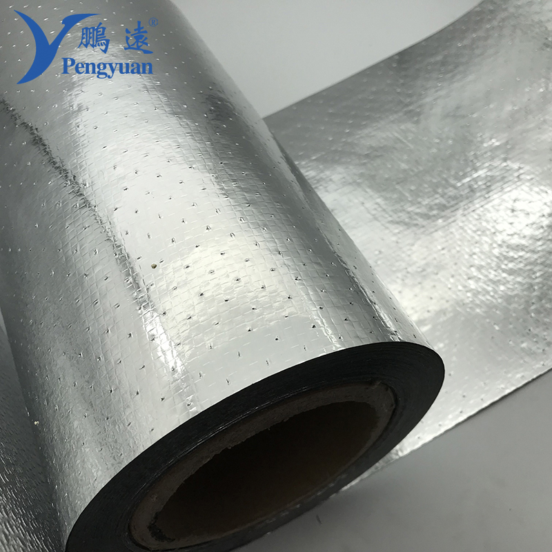 Perforation Aluminum Foil Backed Woven Cloth Roof Heat Insulation Material