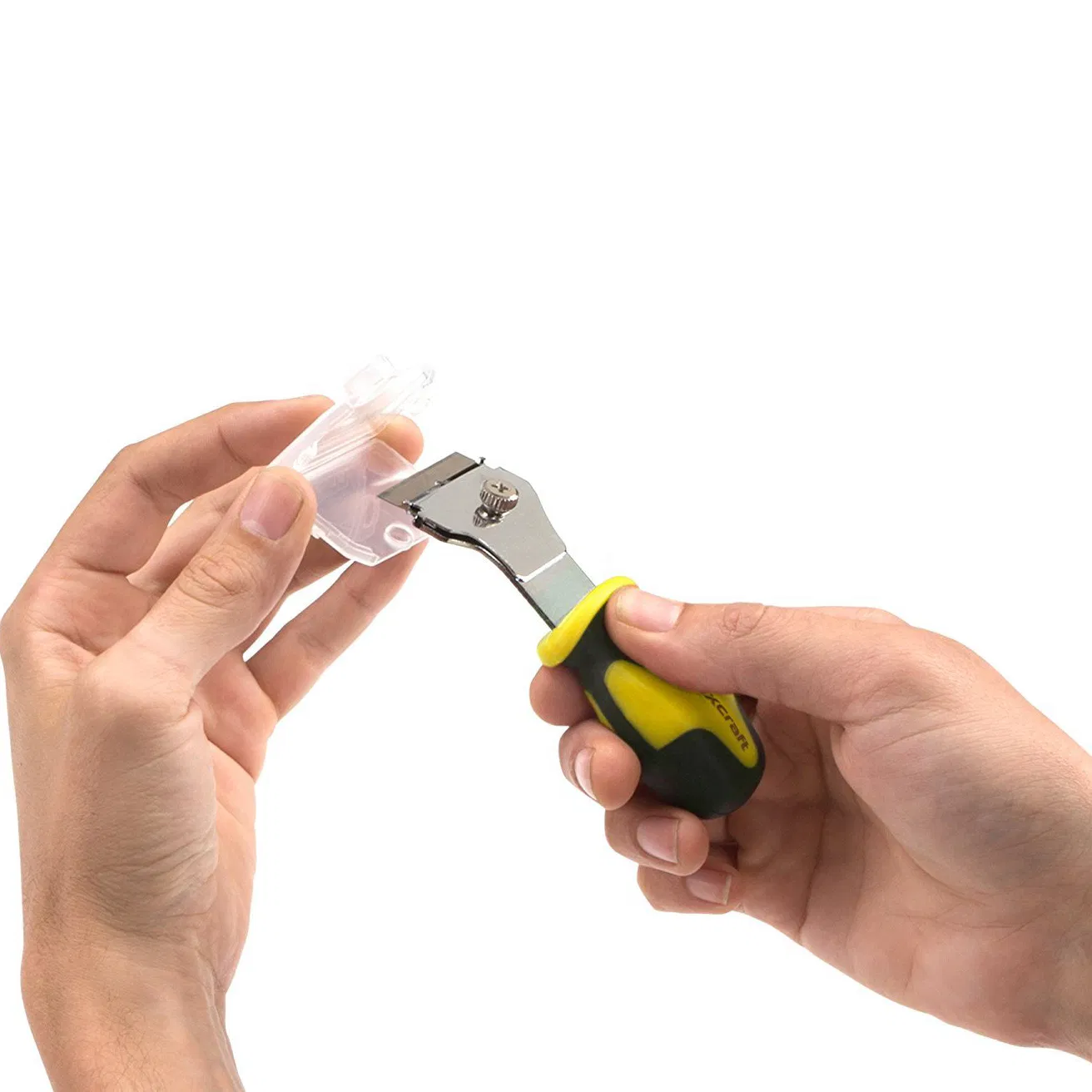 Hautine Cleaning Scraper Plastic Razor Scraper with Plastic Blades