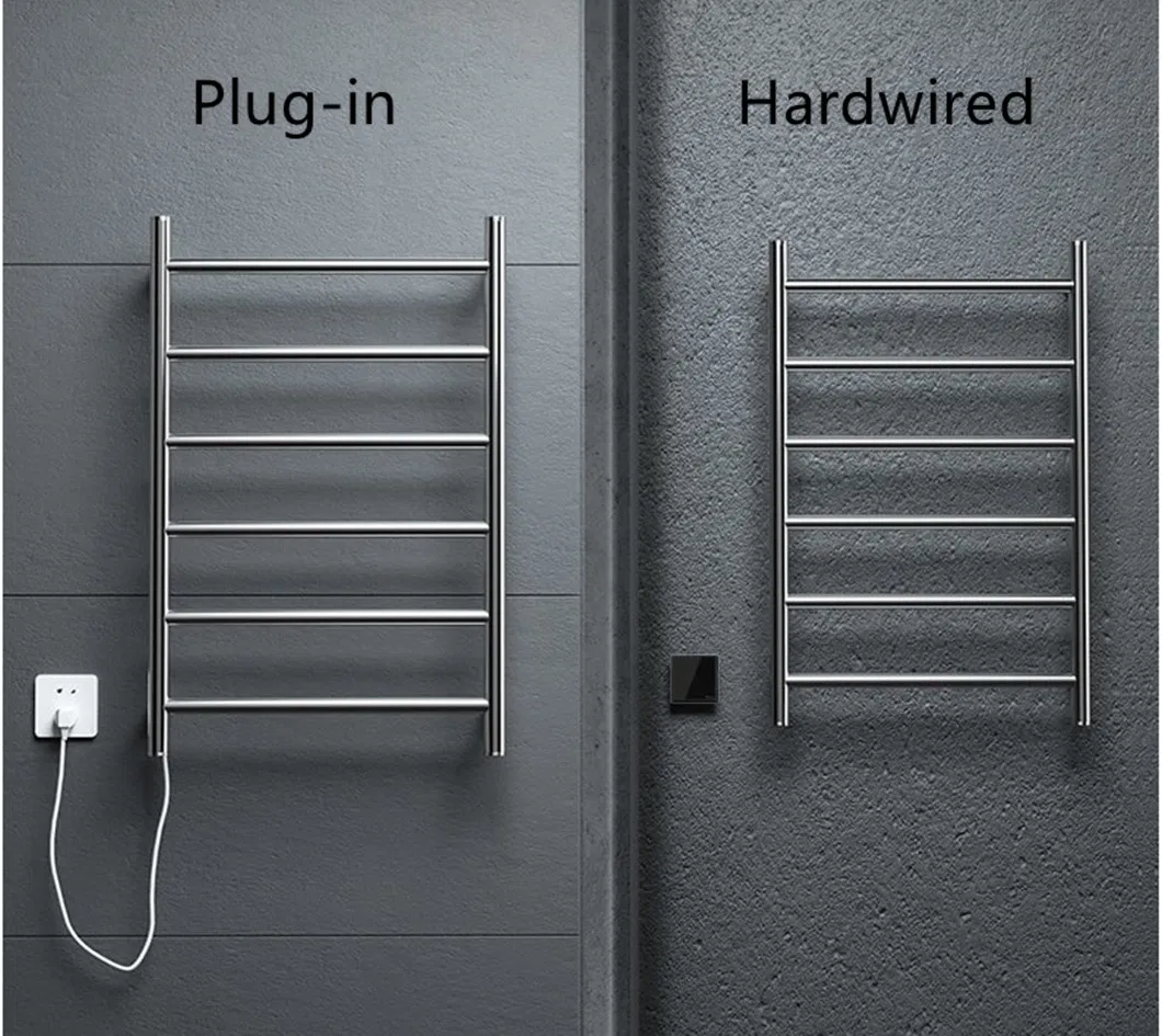 SUS304 Heated Towel Warmer for Bathroom Electric Towel Racks