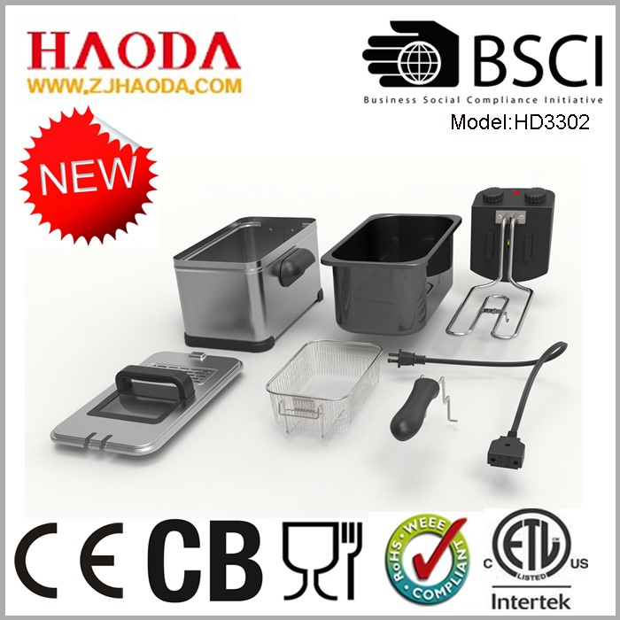 Durable Portable and Healthy Home Appliance Deep Fryer 2000W Fryer