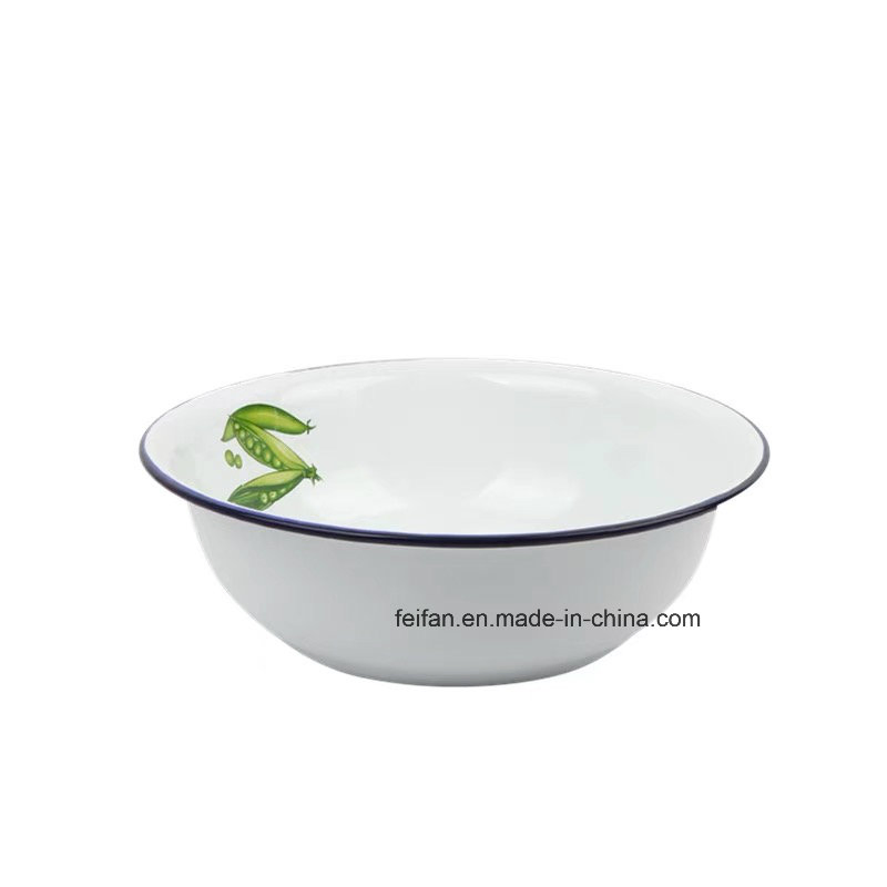 Chinese Style Hot Selling Enamel Wash Basin/Bowl for Kitchen Use
