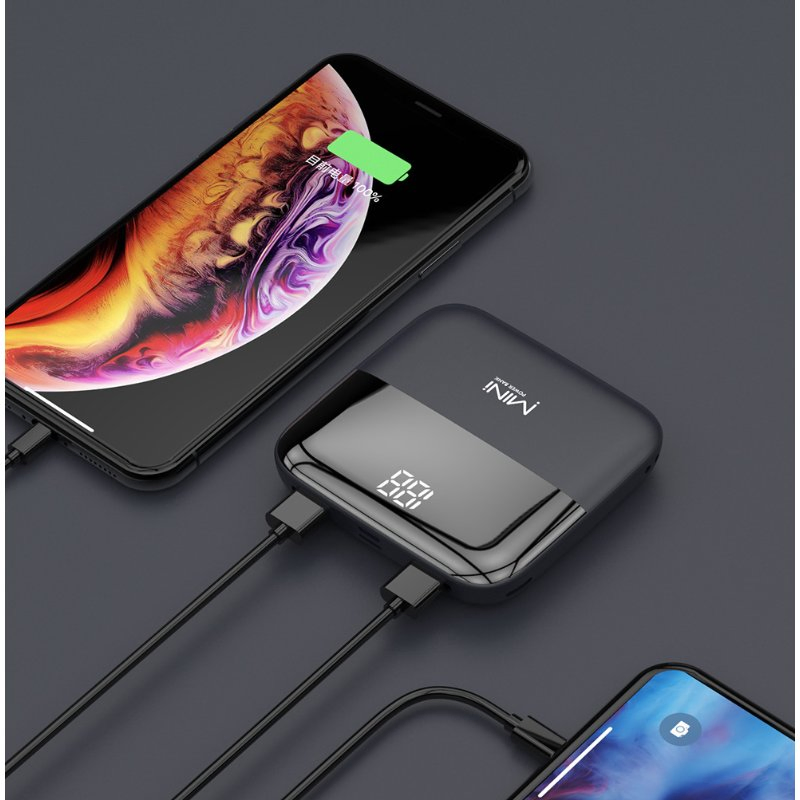 Ультратонкий Power Bank 10000 мАч с быстрой зарядкой