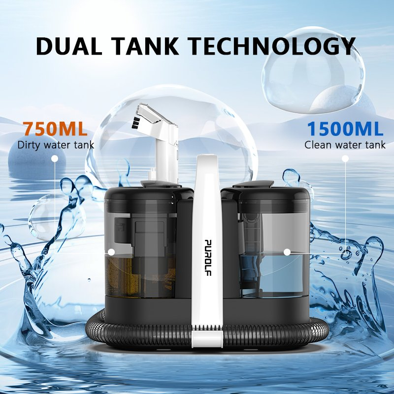 2024 Handheld Household Corded Wet and Dry Dirty Fabric Carpet Sofa Vacuum Cleaning Portable Carpet Stain Spot Cleaner for Home