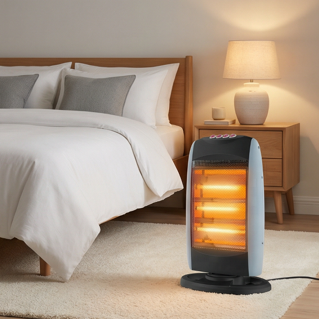 Compact Design 800W Halogen Electric Space Heater