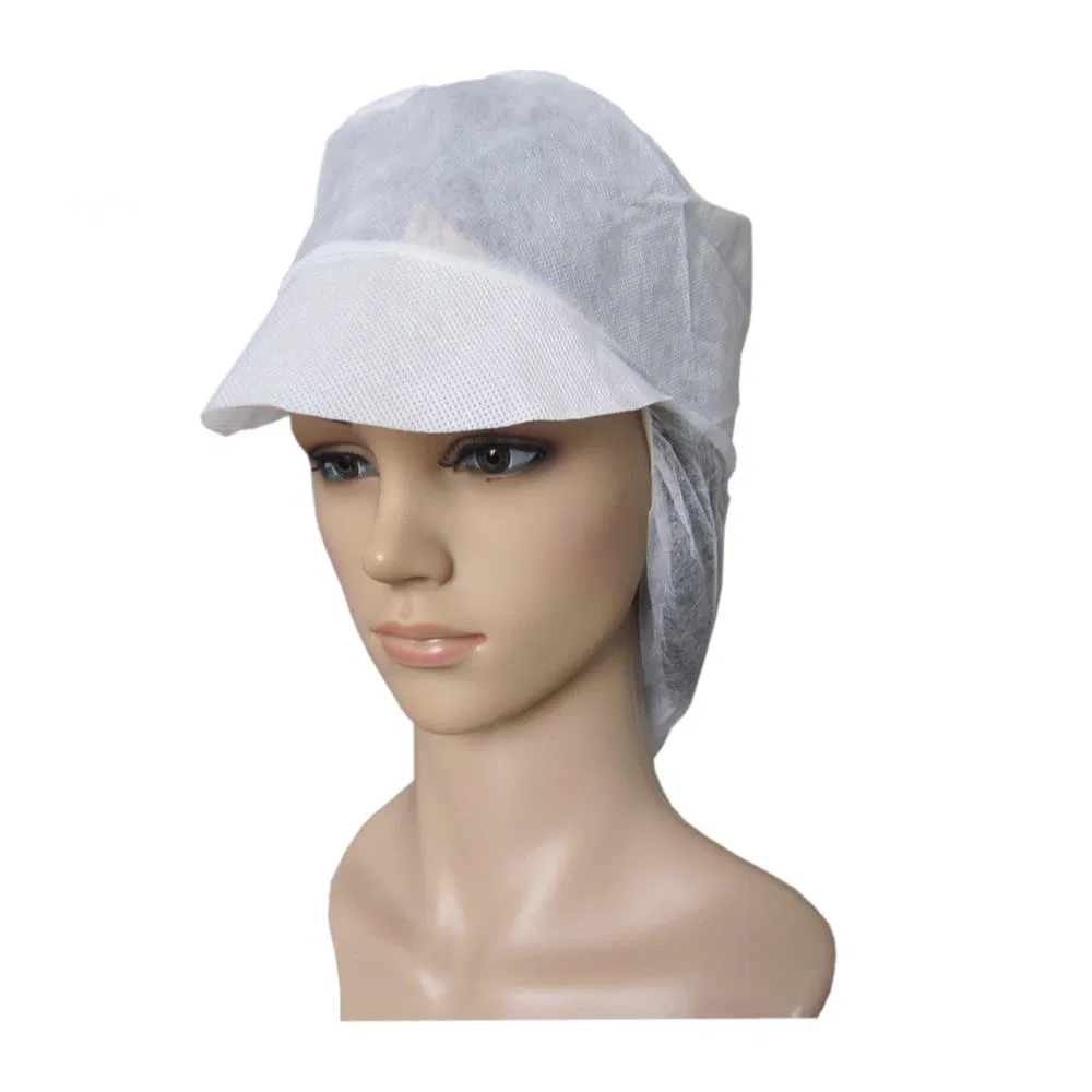 Cheap Dispiosable Worker Cap, Anti-Dust Nonwoven Worker Cap for Male