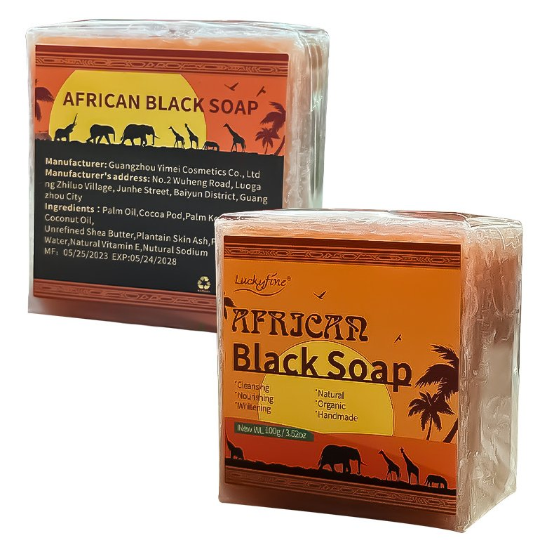 Online Wholesale and Retail African Black Soap Anti Taches Face Bath Deep Cleansing Exfoliating Body Moisturizing Treatment Acne Skin Care African Soap
