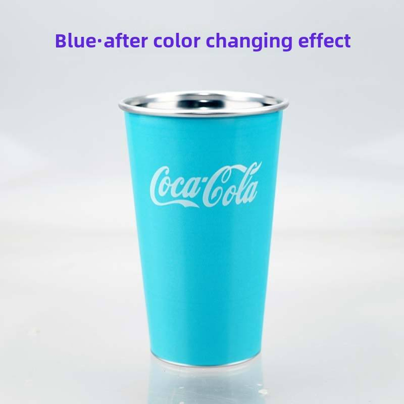 Customized Logo Aluminum Cold Drink Color Changing Beer Cup