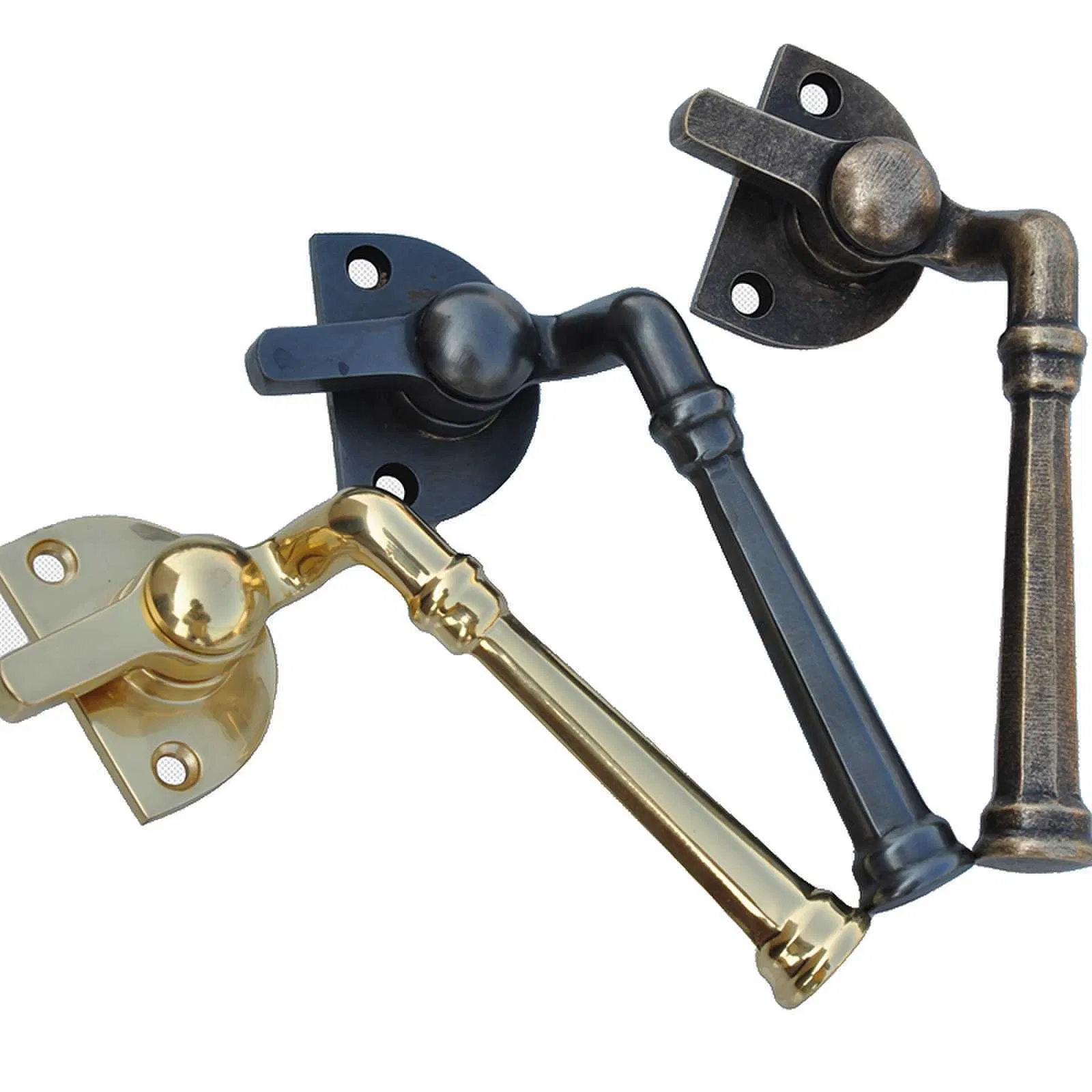 Koppalive High End Copper Casement Window Handle Design Brass Villa Barn Door Antique Bronze Gold Custom Window Lock