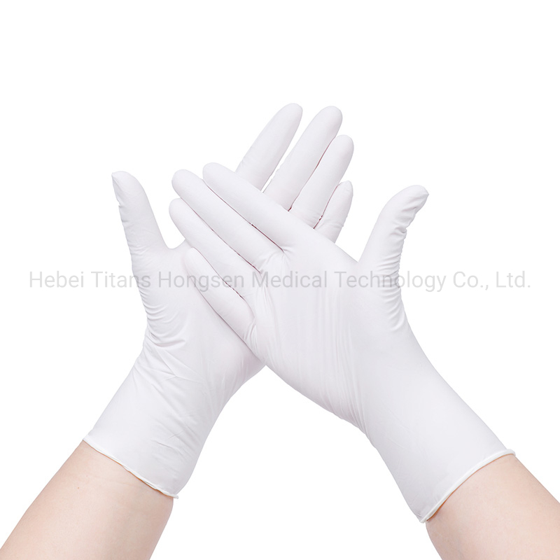 Stock in USA White Durable Powder Free Nitrile Industrial Gloves