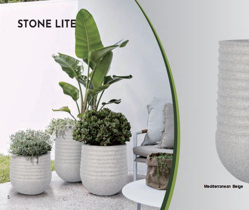 Garden Ornaments Plant Container Grc Flower Pot White Concrete Customizable Planter