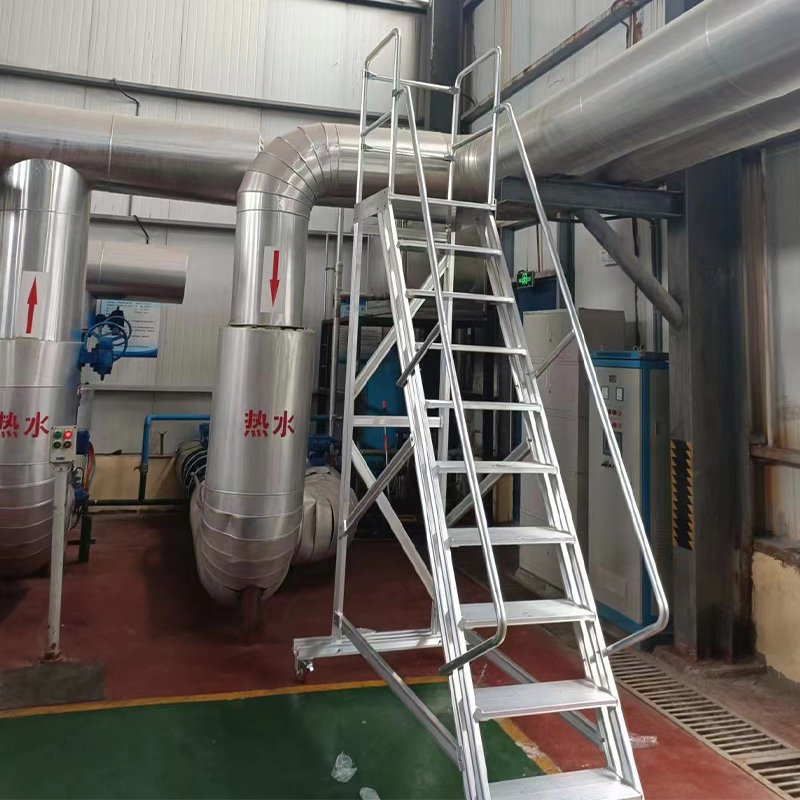 Warehouse Climbing Ladder Mobile Platform Mobile Metal Stairs Tools for Construction