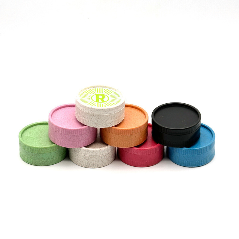 Biodegradable Tobacco Grinder 50mm Custom Logo Plastic Tobacco Smoking Herb Grinder