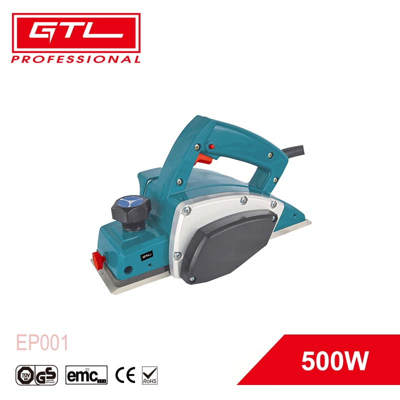 Электрорубанок GTL 500W, 82x1 мм, с алюминиевым корпусом