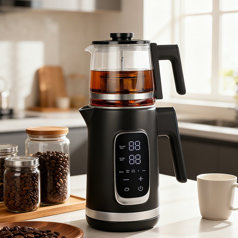 Kitchen Home Appliances 1500W Stainless Steel Electronic Control Digital Electric Water Kettle Arabia Teapot for Water Boiling