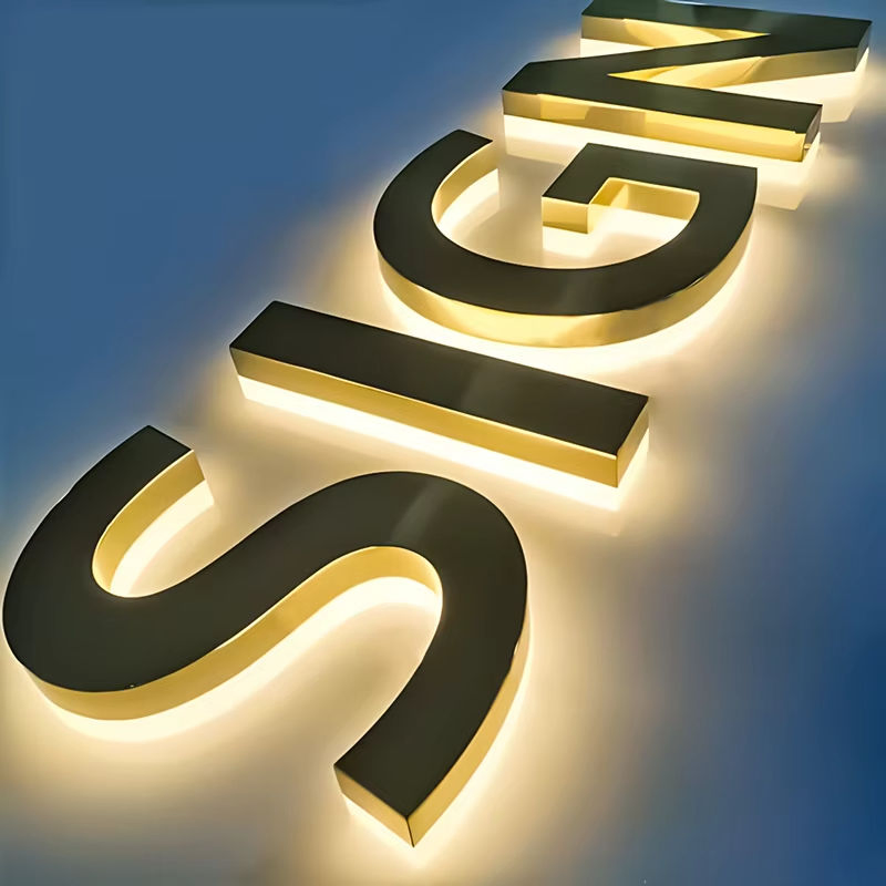 Ezd Custom Advertising Outdoor Business Logo Light 3D LED Channel Letter Sign