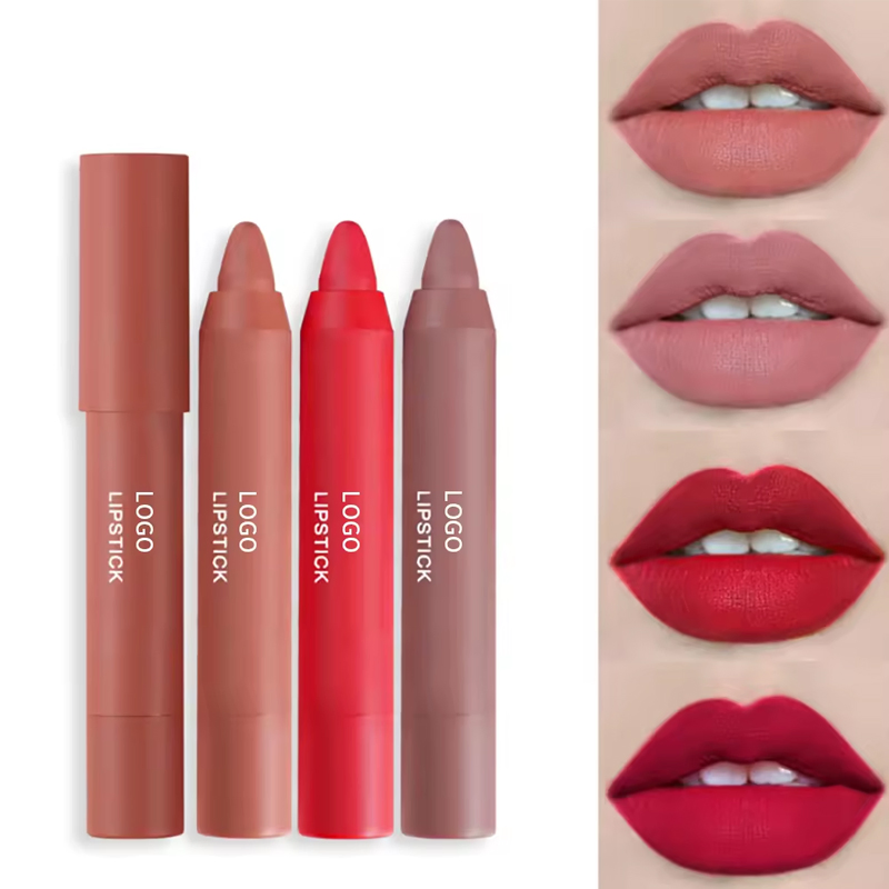 Ditong Muti-Color Velvet Matte Lipstick Pencil Vegan High Pigment Lipstick