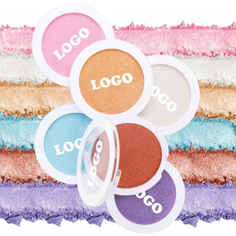 Face Makeup Contouring Shimmer High Pigment Pressed Powder Bronzer & Highlighters