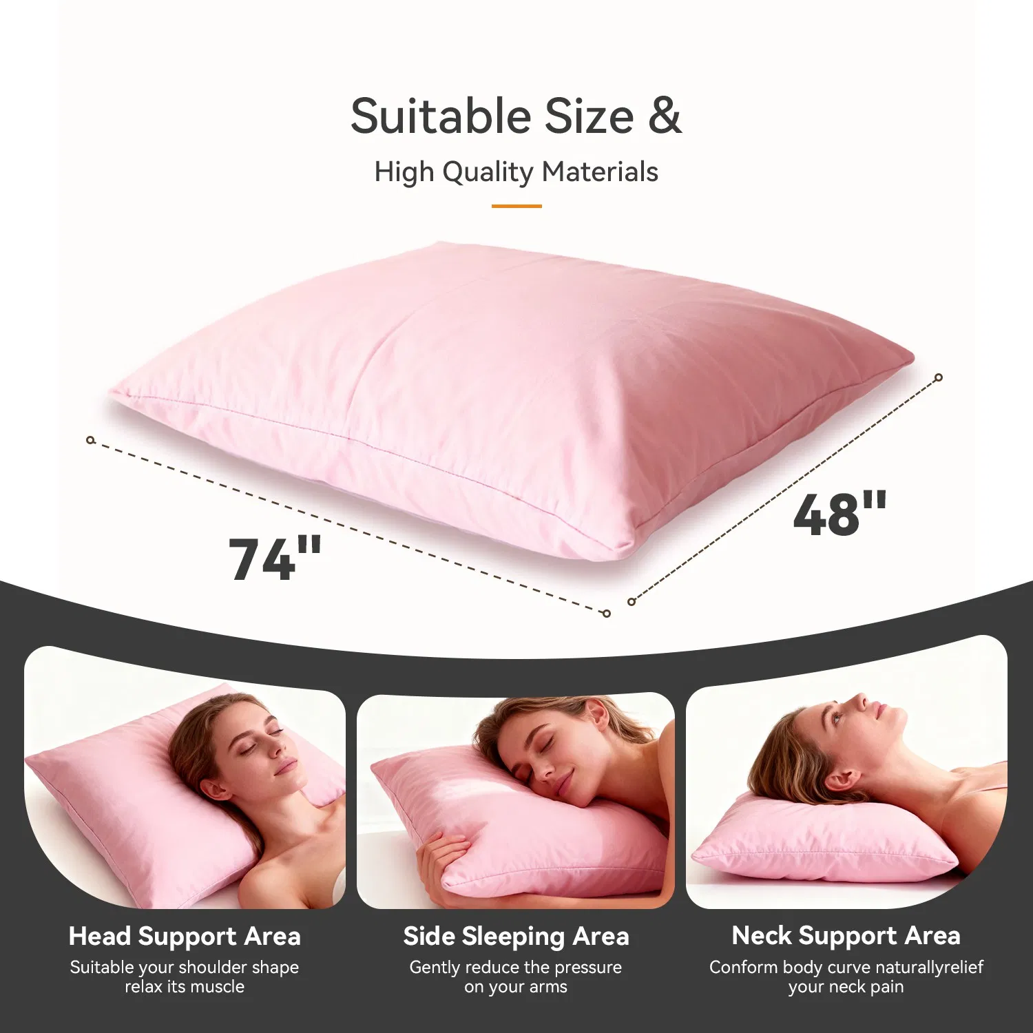 Ultra Soft Silk 100% Waterproof Hotel Bedding Pillow Case Cover