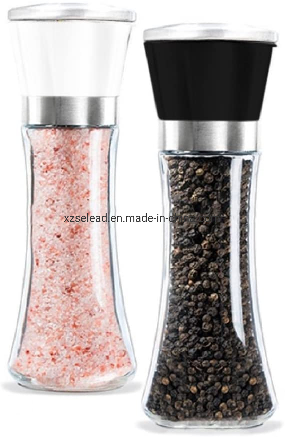 Stainless Steel Salt and Pepper Grinder Pepper Mill and Salt Mill Spice Grinder with Adjustable Coarseness