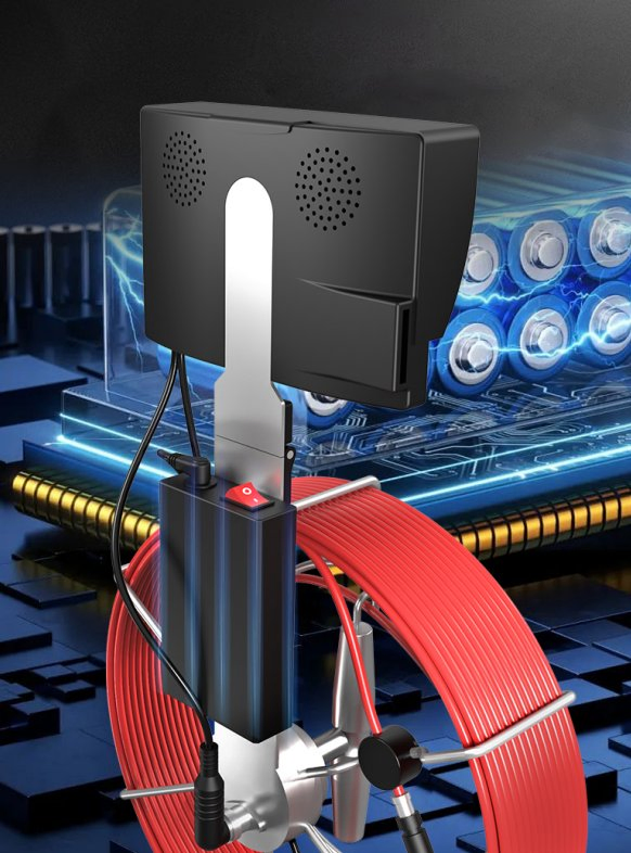 Pipelines Inspection Camera with 18mm Lens Head, 20mts