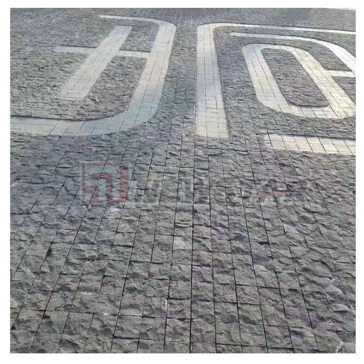 G684 Cobblestone Black Granite Cobblestone Stone Paving Basalt Cubic Stone