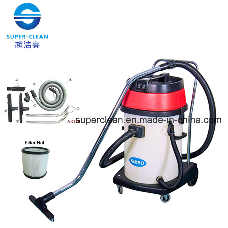 Kimbo 60L Wet and Dry Vacuum Cleaner with Plastic Tank