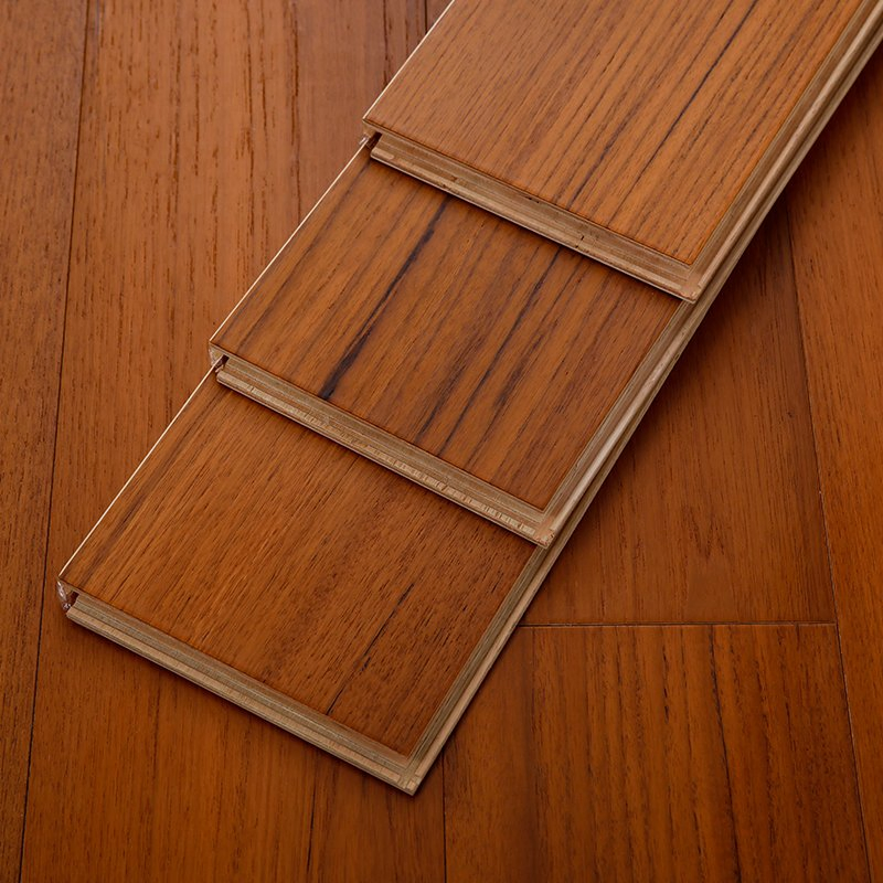 Luxury Modern Design Multilayer Teak Engineered Wood Flooring Smooth Indoor Natural Veneer Waterproof Engineered Flooring