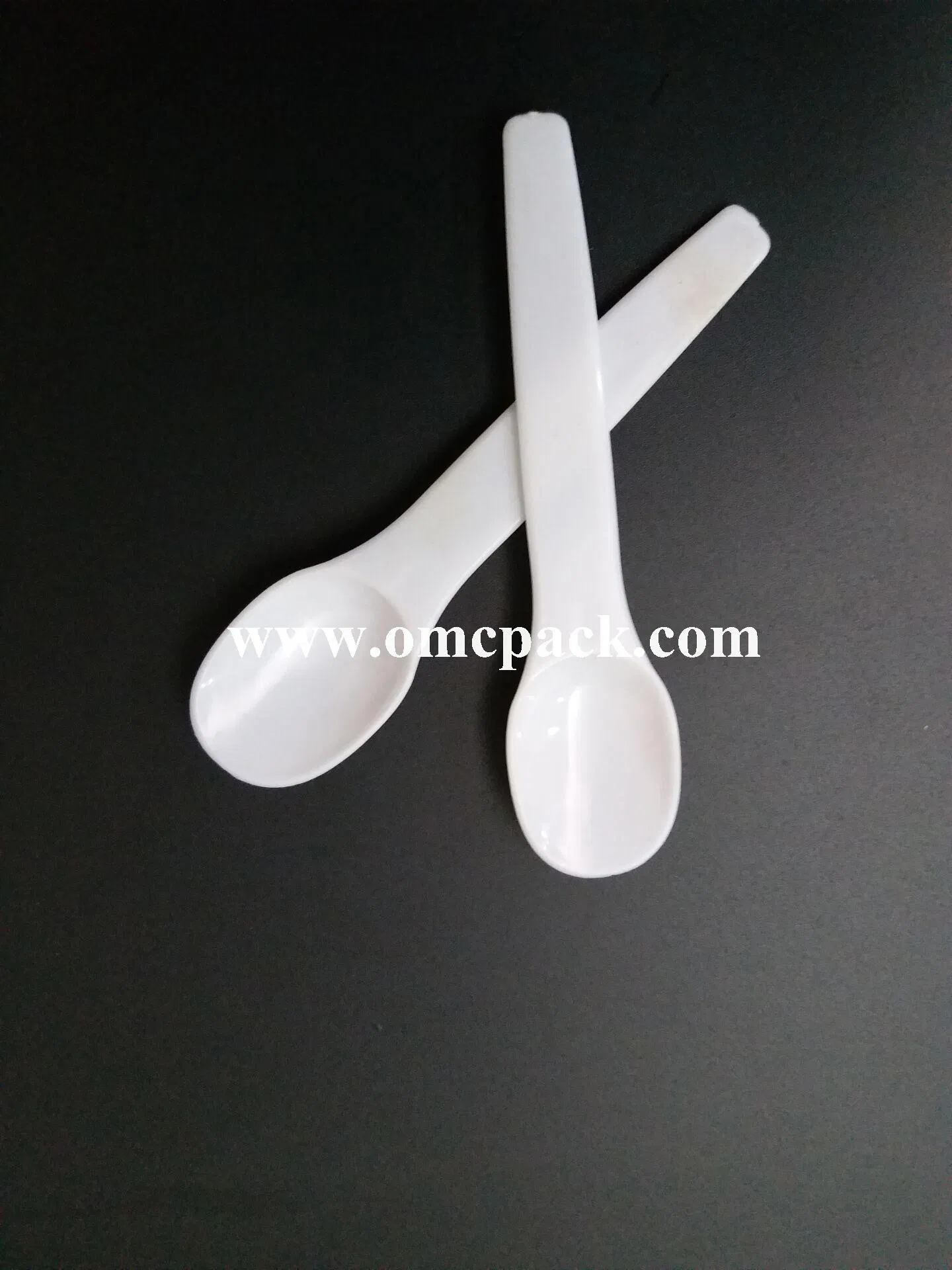 White Ice Cream Plastic Disposable Plastic Spoon