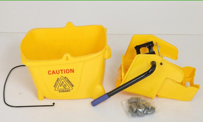 Housekeeping Plastic 32L Wringer Single Bucket Mop Cleaning Trolley