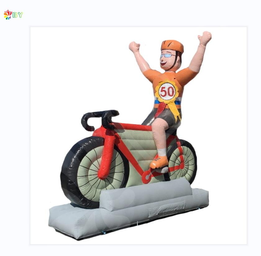 Factory Custom Cheap Holland Cartoon Balloon 3m High Giant Inflatable Biker Balloon
