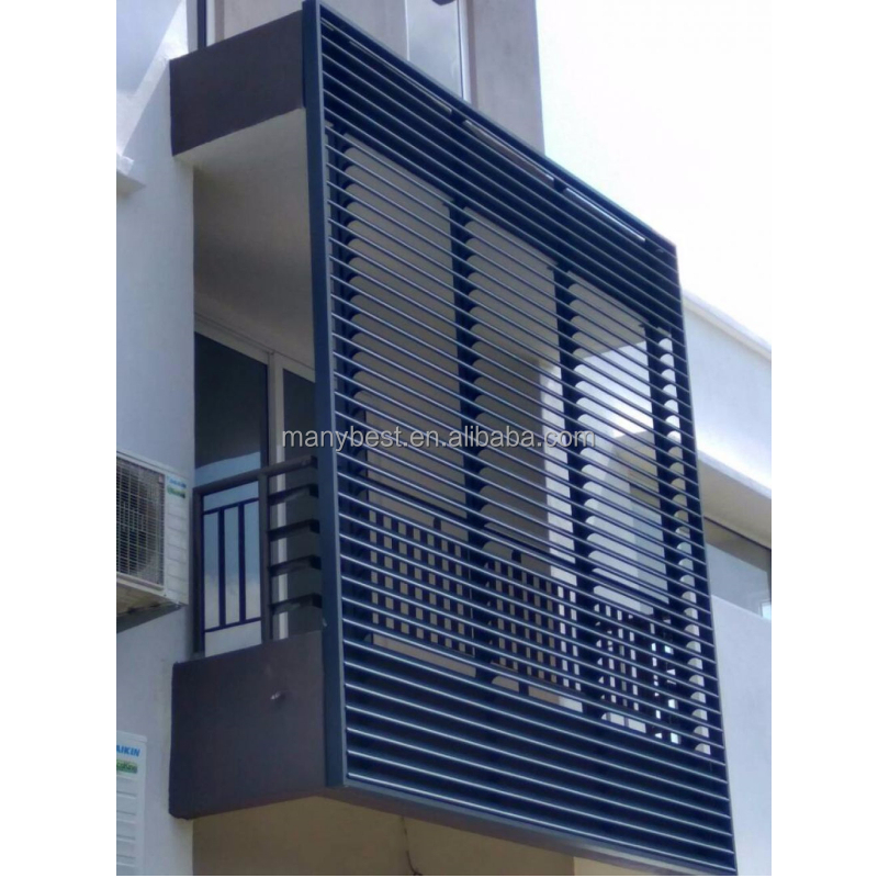 Durable 84r Fixed Aluminum Louvers for Strong Exterior Ventilation
