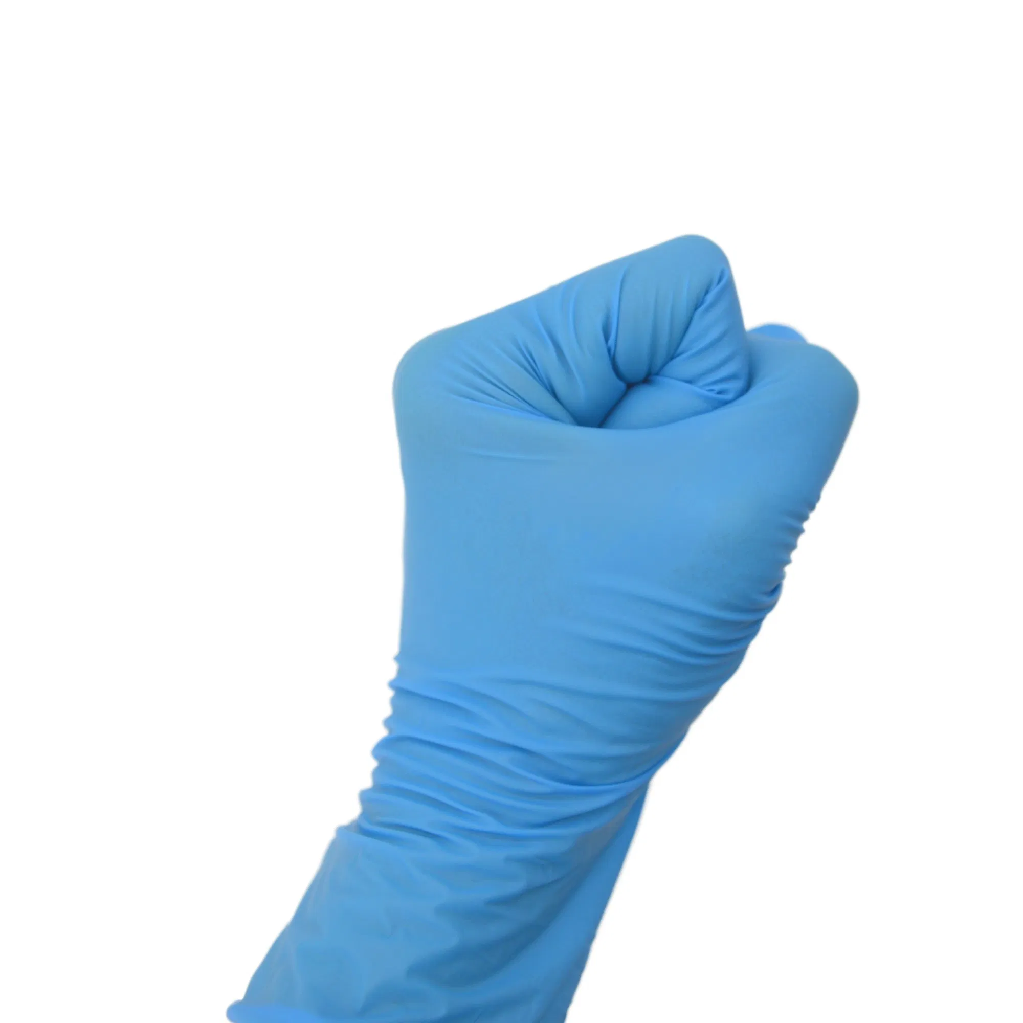 Blue Cheap Custom Nitrile Gloves Powder Free, Examination Disposable Latex Nitrile Gloves