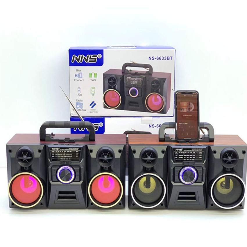 Ретро радио NS-6633BT с Bluetooth и RGB-подсветкой