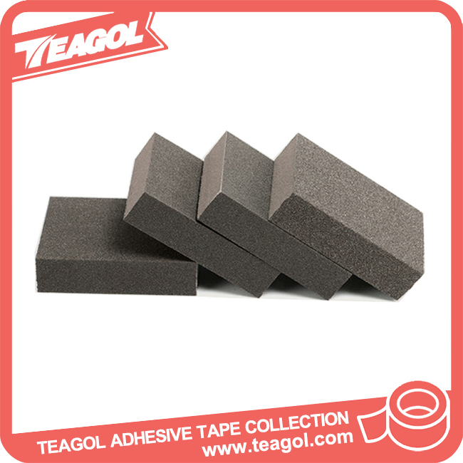 Double-Sided Abrasive Sanding Block Sponge Pads Coarse Grit