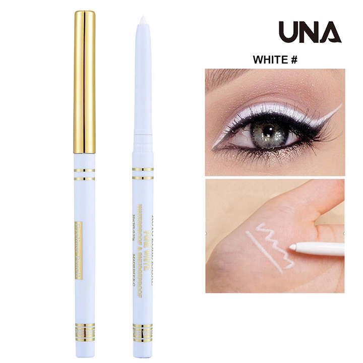 Black White Smooth Color Waterproof Oil-Proof Non-Smudge Lasting Accurate Eyeliner Glue Pen Lying Silkworm
