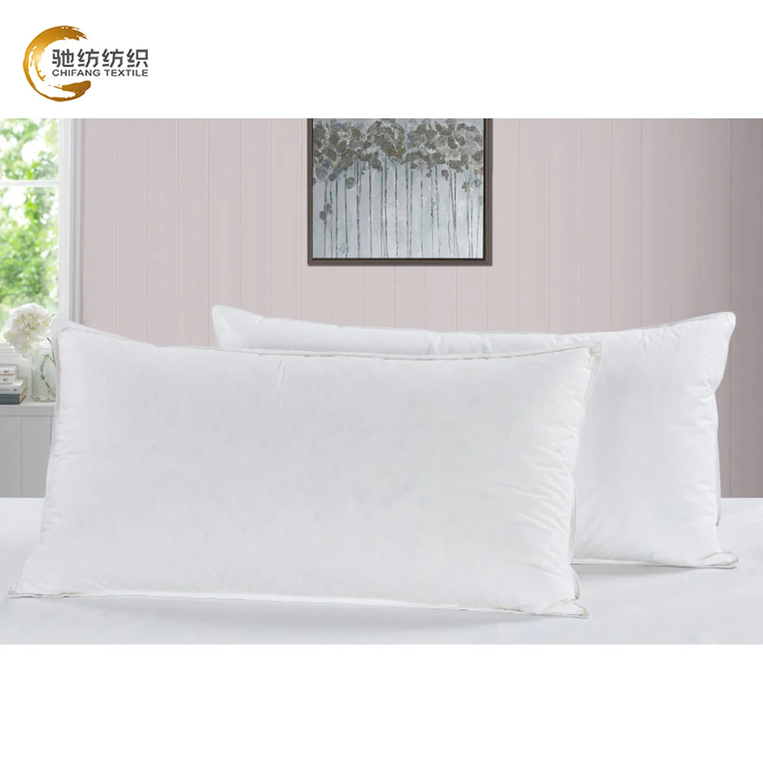 Hot Sale Soft Bamboo Fabric Jacquard Pillow for Family Sleeping