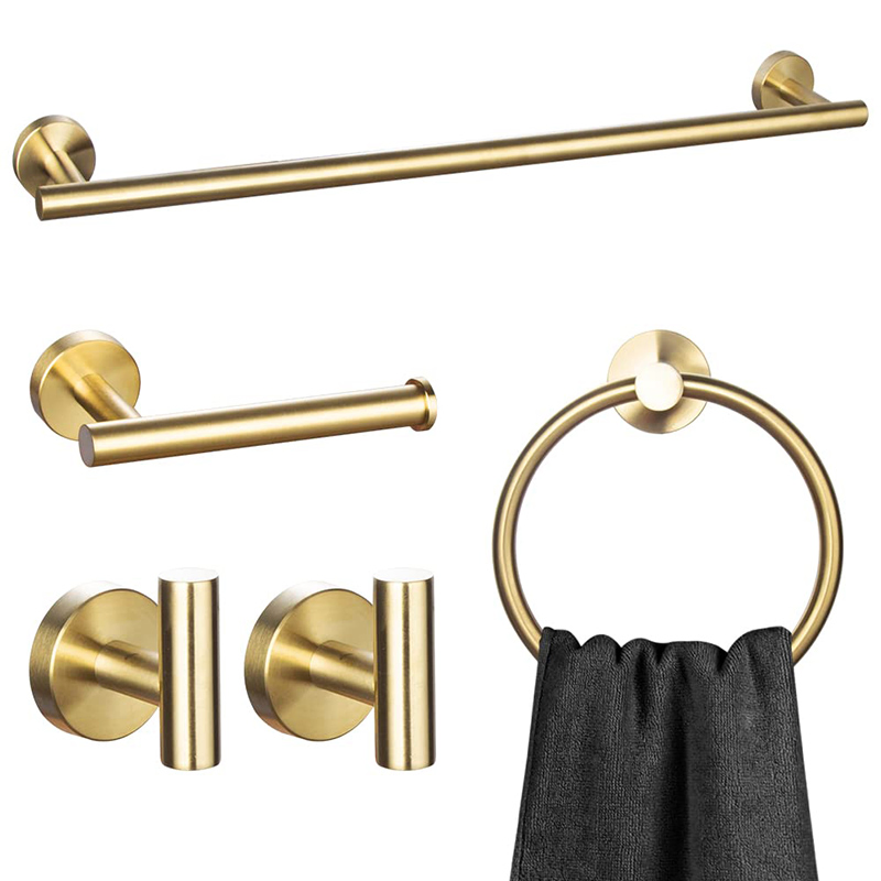 Комплект аксессуаров для ванной SUS304 Gold Brushed