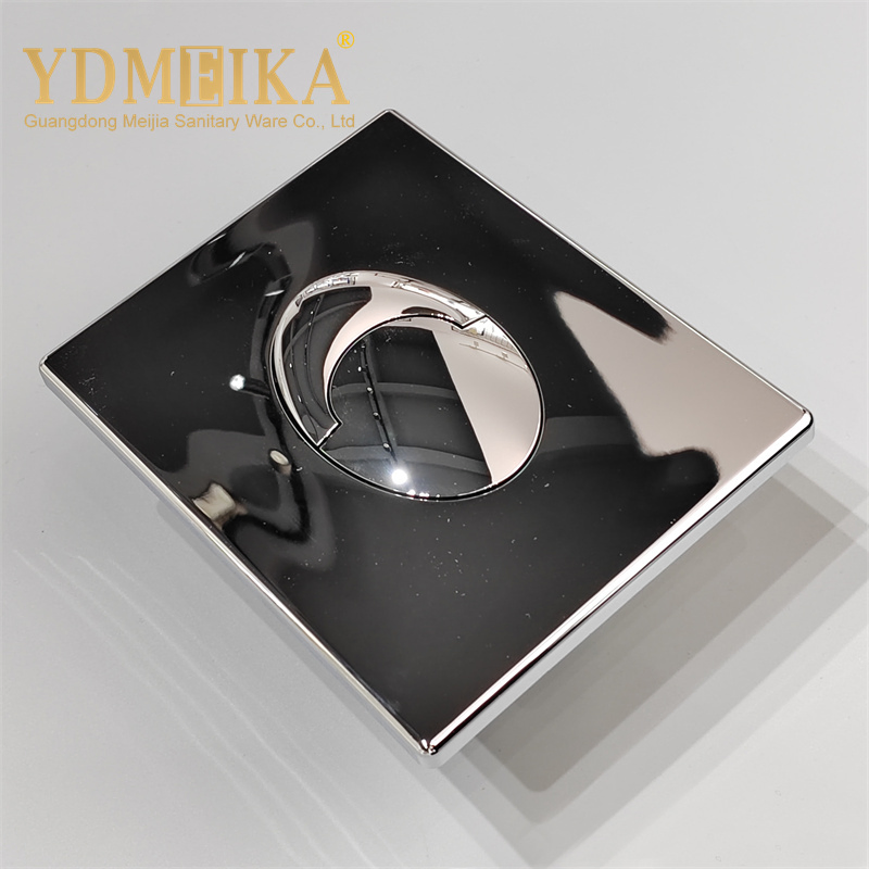 New Design High Quality Concealed Cistern Push Button Bright Silver Flush Button Panel