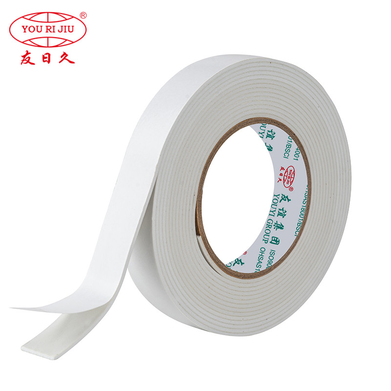 Yourijiu 1mm Mounting Strong Sticky Industry Indoor Cara Fita Dupla Double-Sided PE Foam Tape