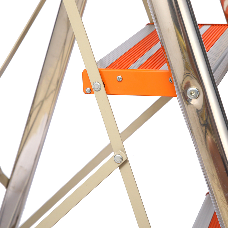 Anti-Slip Safety Tread Platform Household Kitchen Steel Aluminium Folding Step Ladder