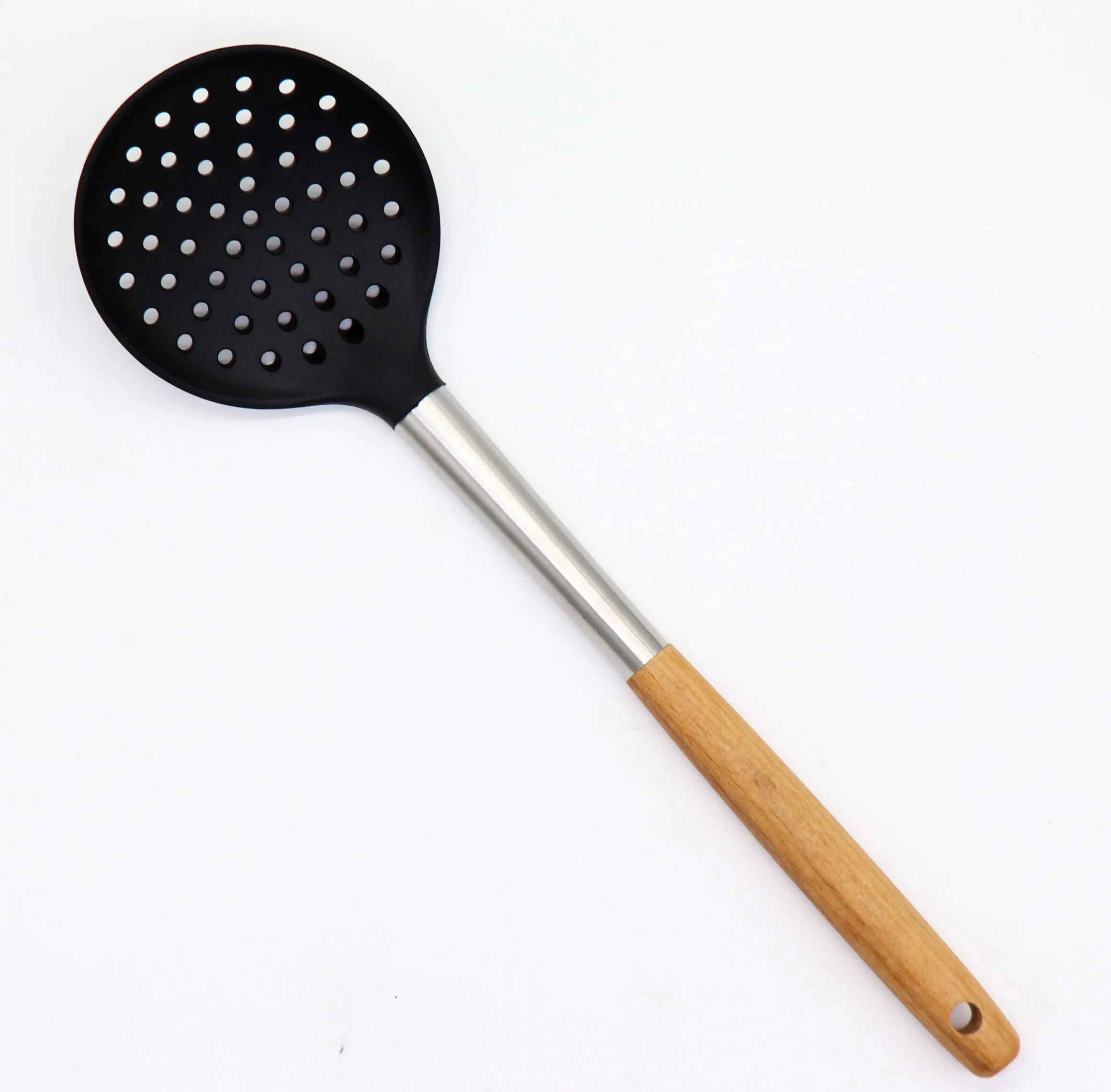 6 PCS Non-Stick Cooking Silicone Utensils Set with Wooden Handle
