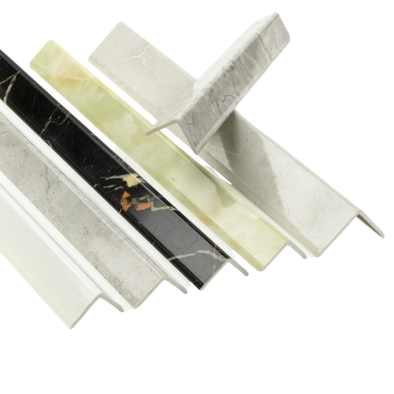 High Quality PVC Stone Sculpture Spc Tile Trim Wholesale Decorative Flexible Wall Cover Plastic Profiles
