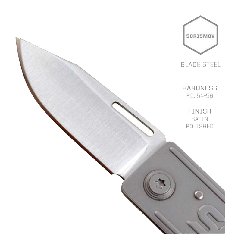 Pocket Knife with Bottle Opener Keychain Ring - Keytron EDC Keychain Knife with 1.8 Inch Folding Knife