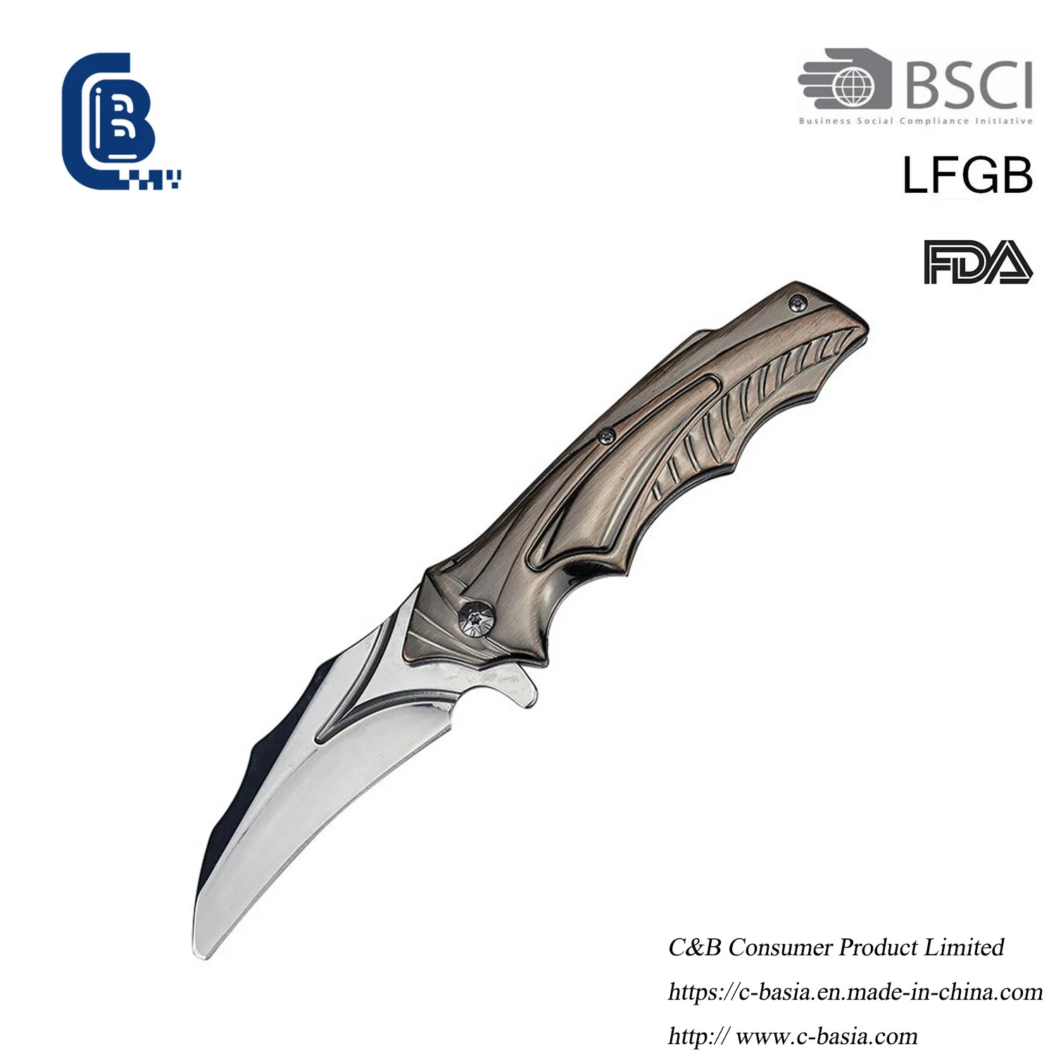 4.5" Hight Quality Stainless Steel Outdoor Survival Knife Foldable Hunting Cutting Knife