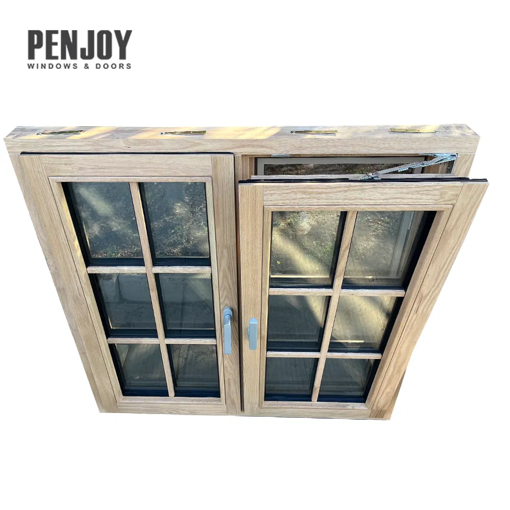 Penjoy High Quality Good Price Wood Windows with Triple Glass for Villa